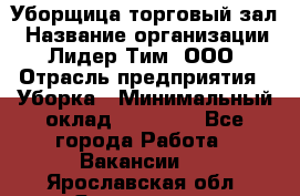 Уборщица торговый зал › Название организации ­ Лидер Тим, ООО › Отрасль предприятия ­ Уборка › Минимальный оклад ­ 27 200 - Все города Работа » Вакансии   . Ярославская обл.,Ярославль г.